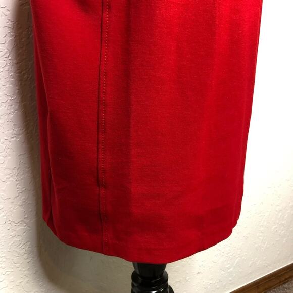 Talbots red sleeveless sheath dress size 6 NWT - Picture 4 of 14